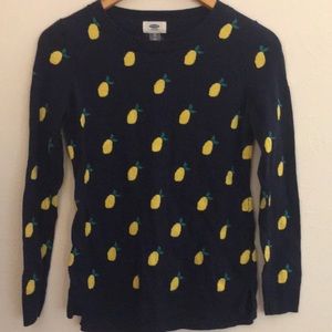 NWOT Old Navy lemon sweater size xs